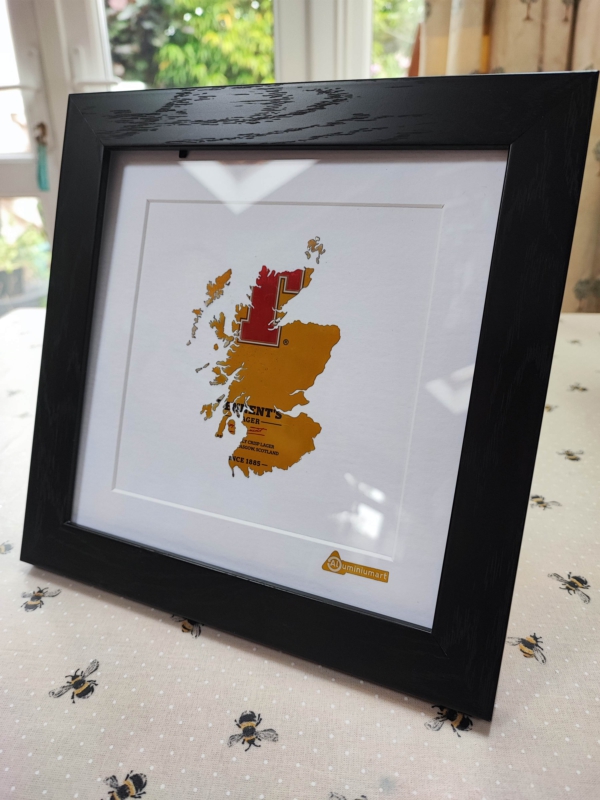 Framed or mounted Aluminium can art- Maps - Image 17