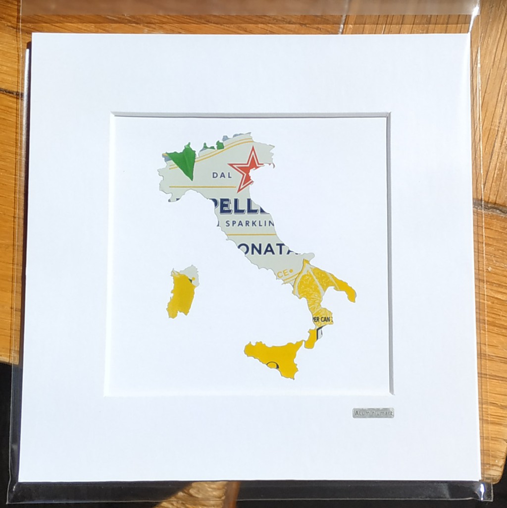 Aluminiumart aluminium can art Italy San Pellegrino Country