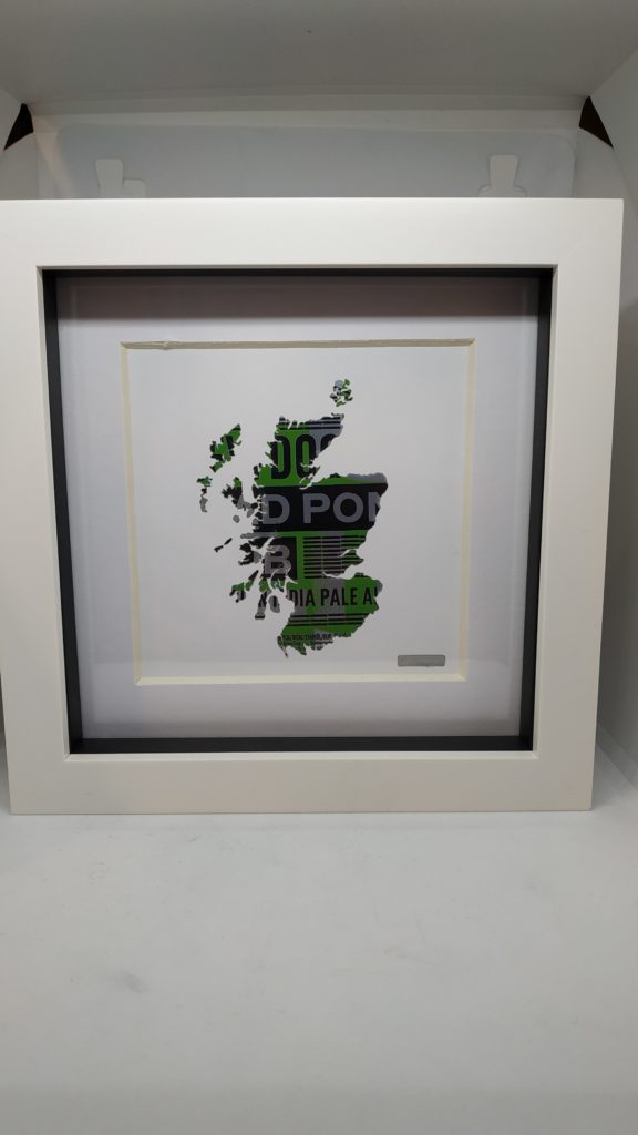 Framed or mounted Aluminium can art- Maps - Image 2